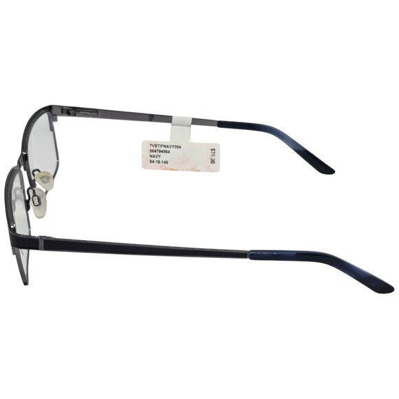 7 For All Mankind STINSON Navy Eyeglass Frames 54-18-145 Men’s Rectangle - Picture 4 of 10
